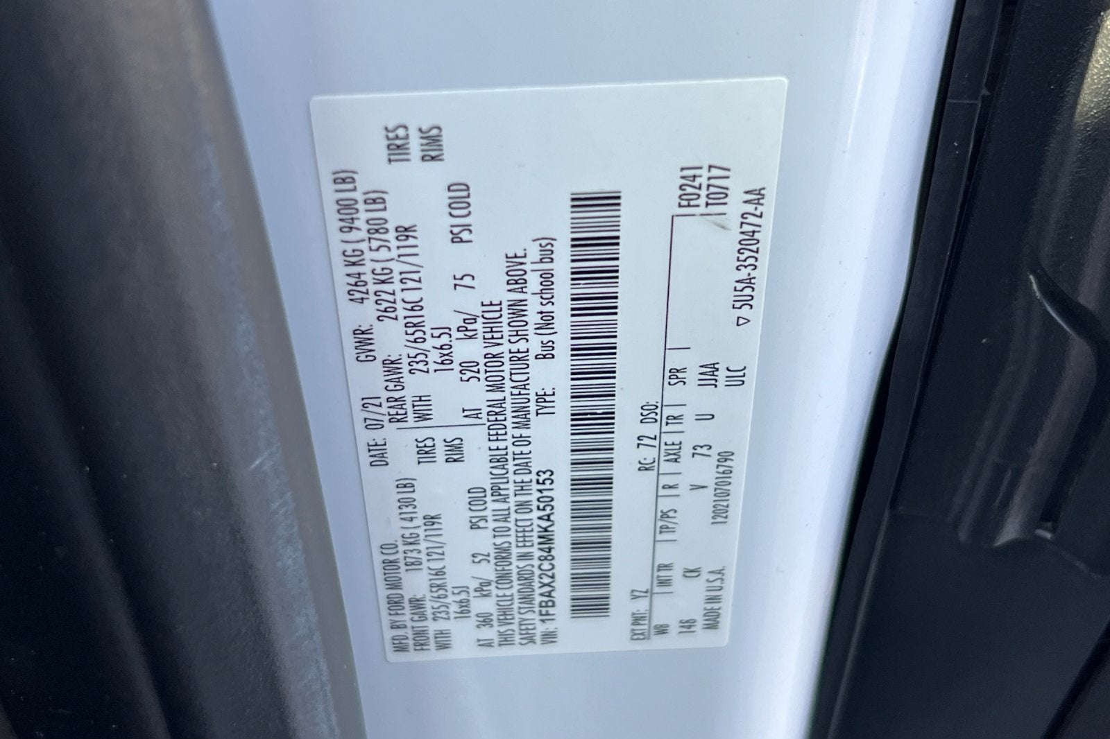 2021 Ford Transit-350 XLT