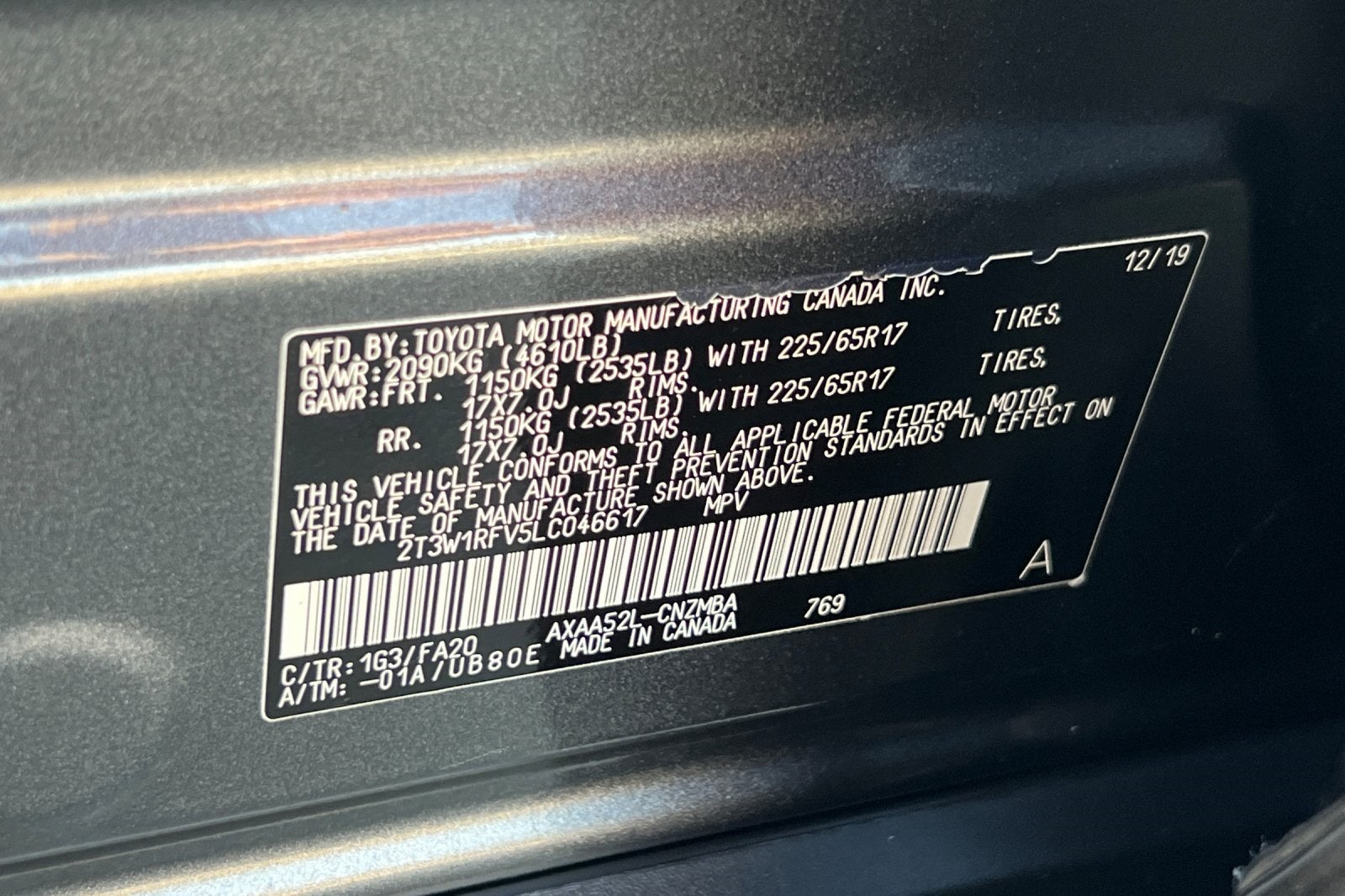 2020 Toyota RAV4 XLE