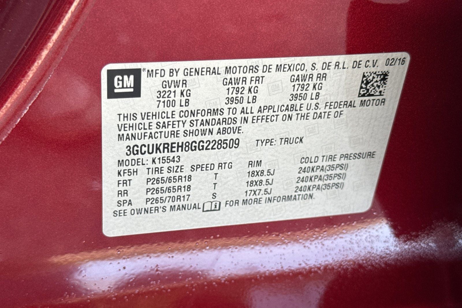 2016 Chevrolet Silverado 1500 LT LT1