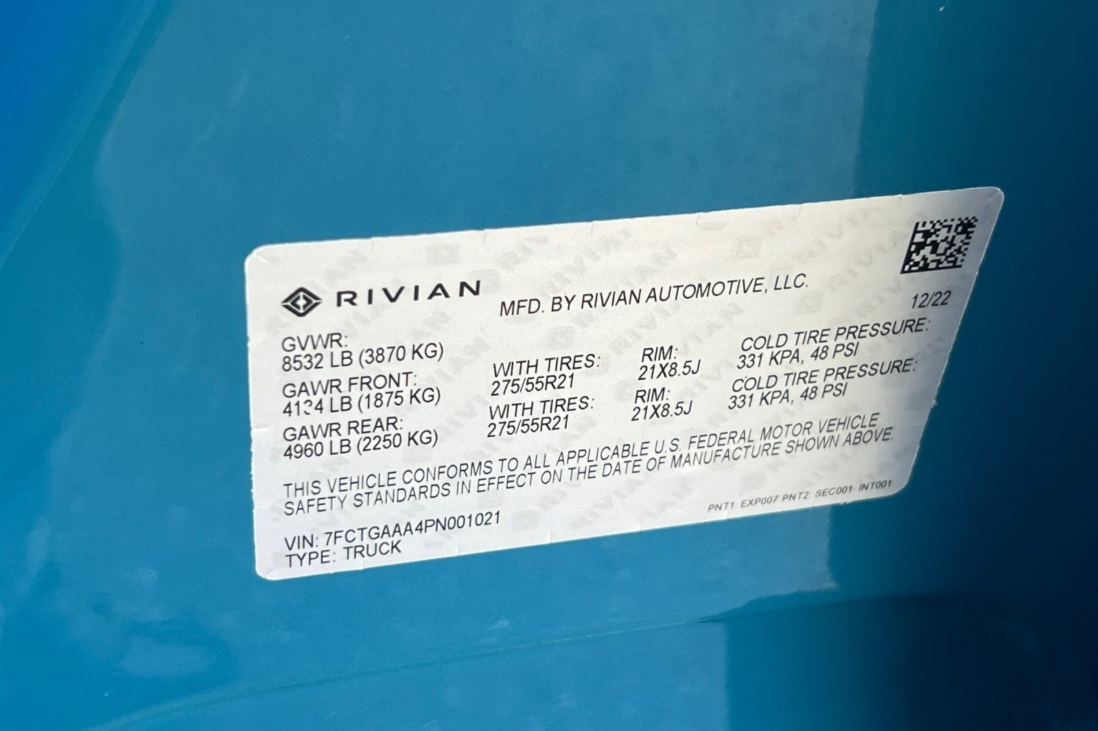 2023 Rivian R1T Adventure