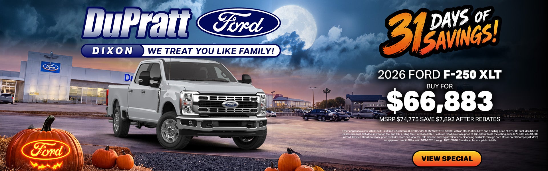October Specials