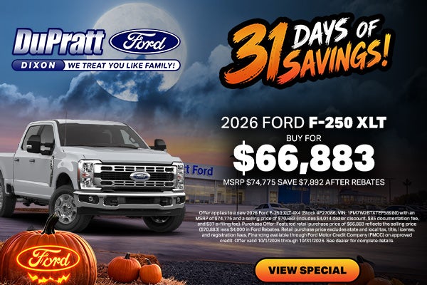 October Specials