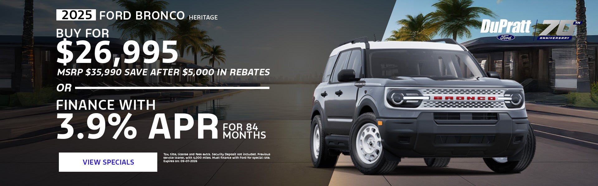 Ford Bronco Specials